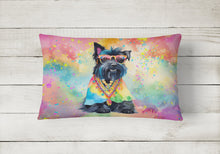 Load image into Gallery viewer, Scottish Terrier Hippie Dawg Fabric Decorative Pillow