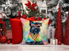 Load image into Gallery viewer, Scottish Terrier Hippie Dawg Fabric Decorative Pillow