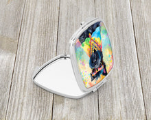 Load image into Gallery viewer, Scottish Terrier Hippie Dawg Compact Mirror – Stylish Purse Mirror with Artistic Covers