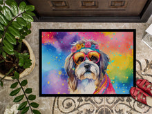 Load image into Gallery viewer, Shih Tzu Hippie Dawg Doormat - 24x36 Decorative Floor Mat – Indoor/Outdoor Rug with Artistic Flair