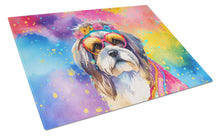 Load image into Gallery viewer, Shih Tzu Hippie Dawg Glass Cutting Boards – Durable, Decorative Kitchen Art Large