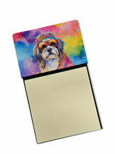Load image into Gallery viewer, Shih Tzu Hippie Dawg Sticky Note Holder- Refiilable Desk Accessory Note Pad