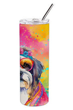 Load image into Gallery viewer, Shih Tzu Hippie Dawg Stainless Steel Skinny Tumbler