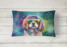 Load image into Gallery viewer, Shih Tzu Hippie Dawg Fabric Decorative Pillow