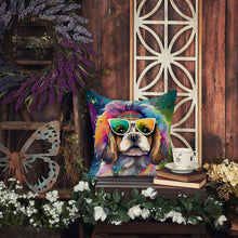 Load image into Gallery viewer, Shih Tzu Hippie Dawg Throw Pillow - 14x14 Decorative Pillow – Art for Your Home &amp; Patio