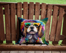Load image into Gallery viewer, Shih Tzu Hippie Dawg Throw Pillow - 14x14 Decorative Pillow – Art for Your Home &amp; Patio