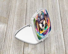 Load image into Gallery viewer, Shih Tzu Hippie Dawg Compact Mirror – Stylish Purse Mirror with Artistic Covers