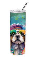Load image into Gallery viewer, Shih Tzu Hippie Dawg Stainless Steel Skinny Tumbler