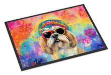 Load image into Gallery viewer, Shih Tzu Hippie Dawg Doormat - 24x36 Decorative Floor Mat – Indoor/Outdoor Rug with Artistic Flair