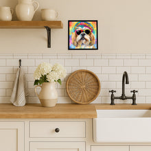 Load image into Gallery viewer, Shih Tzu Hippie Dawg Framed Metal Print