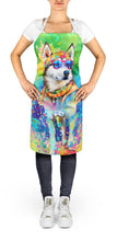 Load image into Gallery viewer, Siberian Husky Hippie Dawg Apron – Artist-Designed Kitchen, BBQ &amp; Craft Apron