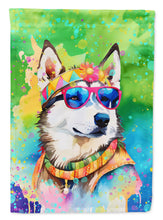 Load image into Gallery viewer, Siberian Husky Hippie Dawg House Flag