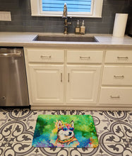 Load image into Gallery viewer, Siberian Husky Hippie Dawg Memory Foam Kitchen Mat