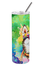 Load image into Gallery viewer, Siberian Husky Hippie Dawg Stainless Steel Skinny Tumbler