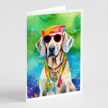 Load image into Gallery viewer, Weimaraner Hippie Dawg Greeting Cards - Blank Note Cards – 8-Pack of Artist-Designed Cards with Envelopes