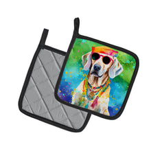 Load image into Gallery viewer, Weimaraner Hippie Dawg Pot Holders - Set of 2 Decorative Kitchen Helpers | Made in the USA
