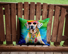 Load image into Gallery viewer, Weimaraner Hippie Dawg Throw Pillow - 14x14 Decorative Pillow – Art for Your Home &amp; Patio