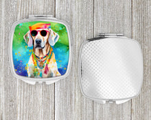 Load image into Gallery viewer, Weimaraner Hippie Dawg Compact Mirror – Stylish Purse Mirror with Artistic Covers