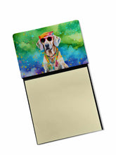 Load image into Gallery viewer, Weimaraner Hippie Dawg Sticky Note Holder- Refiilable Desk Accessory Note Pad