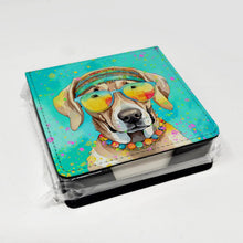 Load image into Gallery viewer, Weimaraner Hippie Dawg PU Leather Note Paper Holder
