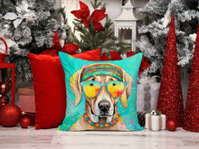 Load image into Gallery viewer, Weimaraner Hippie Dawg Throw Pillow - 14x14 Decorative Pillow – Art for Your Home &amp; Patio