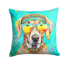 Load image into Gallery viewer, Weimaraner Hippie Dawg Throw Pillow - 14x14 Decorative Pillow – Art for Your Home &amp; Patio