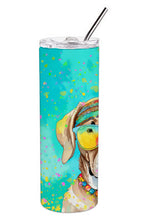 Load image into Gallery viewer, Weimaraner Hippie Dawg Stainless Steel Skinny Tumbler