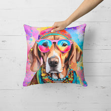 Load image into Gallery viewer, Weimaraner Hippie Dawg Fabric Decorative Pillow