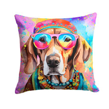 Load image into Gallery viewer, Weimaraner Hippie Dawg Fabric Decorative Pillow