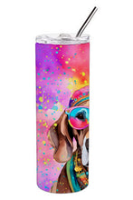 Load image into Gallery viewer, Weimaraner Hippie Dawg Stainless Steel Skinny Tumbler
