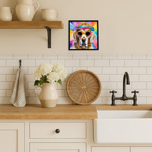 Load image into Gallery viewer, Weimaraner Hippie Dawg Framed Metal Print