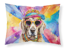 Load image into Gallery viewer, Weimaraner Hippie Dawg Standard Pillowcase – Artistic Decorative Front, White Back