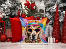 Load image into Gallery viewer, Weimaraner Hippie Dawg Fabric Decorative Pillow