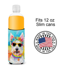 Load image into Gallery viewer, Westie Hippie Dawg Slim Can Huggers – Fun, Functional Drink Coolers for Every Occasion