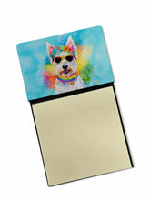 Load image into Gallery viewer, Westie Hippie Dawg Sticky Note Holder- Refiilable Desk Accessory Note Pad