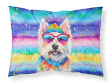 Load image into Gallery viewer, Westie Hippie Dawg Standard Pillowcase – Artistic Decorative Front, White Back