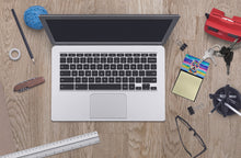 Load image into Gallery viewer, Westie Hippie Dawg Sticky Note Holder- Refiilable Desk Accessory Note Pad