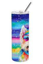 Load image into Gallery viewer, Westie Hippie Dawg Stainless Steel Skinny Tumbler