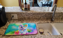 Load image into Gallery viewer, Westie Hippie Dawg Dish Drying Mat