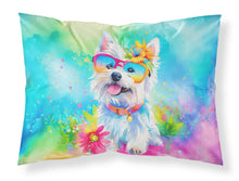 Load image into Gallery viewer, Westie Hippie Dawg Standard Pillowcase – Artistic Decorative Front, White Back