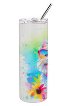 Load image into Gallery viewer, Westie Hippie Dawg Stainless Steel Skinny Tumbler