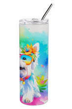 Load image into Gallery viewer, Westie Hippie Dawg Stainless Steel Skinny Tumbler