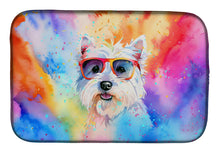 Load image into Gallery viewer, Westie Hippie Dawg Dish Drying Mat