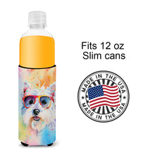 Load image into Gallery viewer, Westie Hippie Dawg Slim Can Huggers – Fun, Functional Drink Coolers for Every Occasion