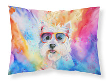 Load image into Gallery viewer, Westie Hippie Dawg Standard Pillowcase – Artistic Decorative Front, White Back