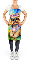 Load image into Gallery viewer, Yorkshire Terrier Hippie Dawg Apron – Artist-Designed Kitchen, BBQ &amp; Craft Apron
