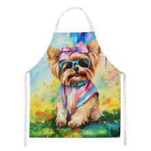 Load image into Gallery viewer, Yorkshire Terrier Hippie Dawg Apron – Artist-Designed Kitchen, BBQ &amp; Craft Apron