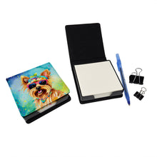 Load image into Gallery viewer, Yorkshire Terrier Hippie Dawg PU Leather Note Paper Holder