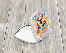 Load image into Gallery viewer, Yorkshire Terrier Hippie Dawg Compact Mirror – Stylish Purse Mirror with Artistic Covers