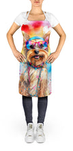 Load image into Gallery viewer, Yorkshire Terrier Hippie Dawg Apron – Artist-Designed Kitchen, BBQ &amp; Craft Apron